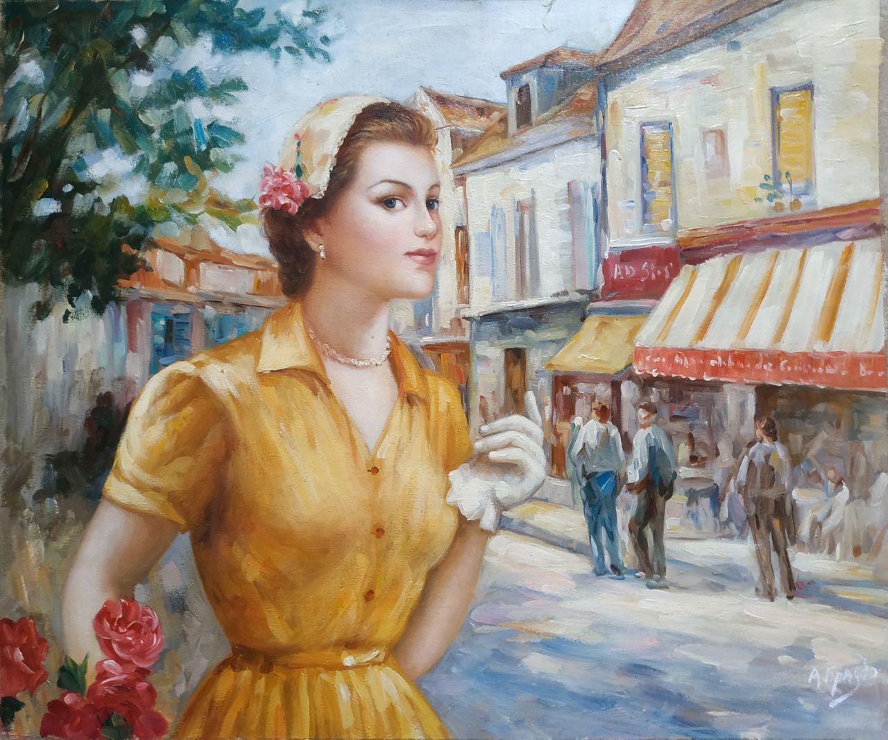 Картина маслом Хорошее настроение 50х60